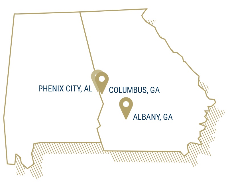 Map of GA ALA
