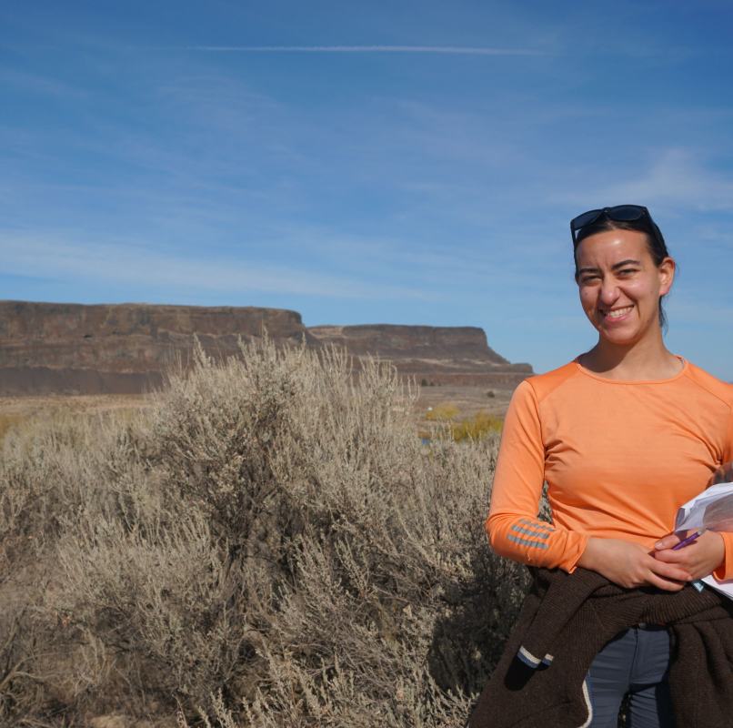 Psychology student Lauren Hester at the Ferst Center for the Arts - where she performed in the Black History Month Talent Showcase