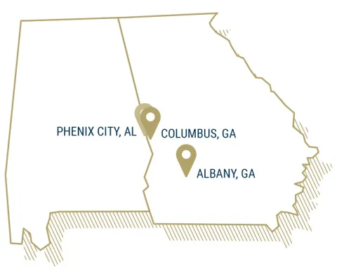 Map of GA ALA