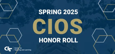Spring 2025 Course Instructor Opinion Survey (CIOS) Honor Roll