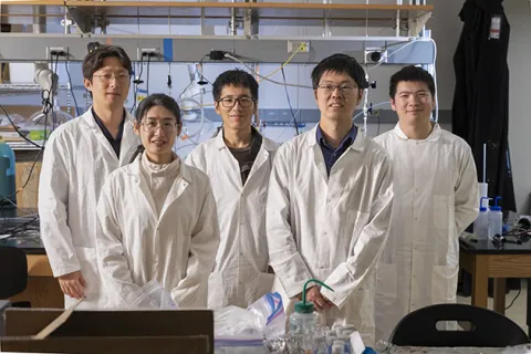Members of Pengfei Liu’s research team