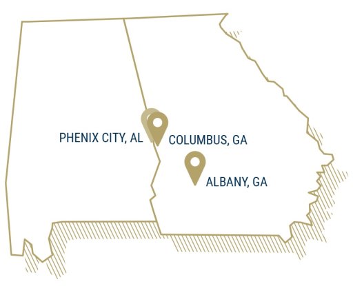 Map of GA ALA
